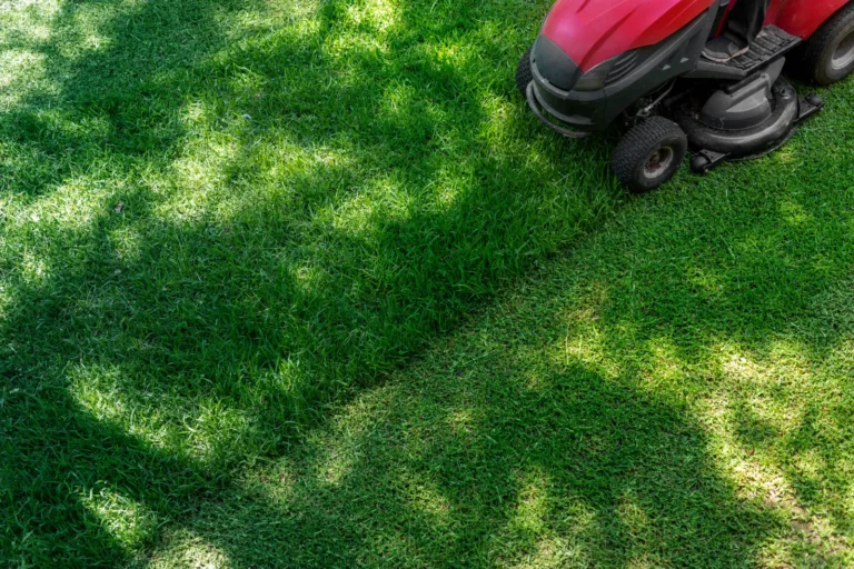 Choose Integrated Lawn Care. Lawn mower cutting grass
